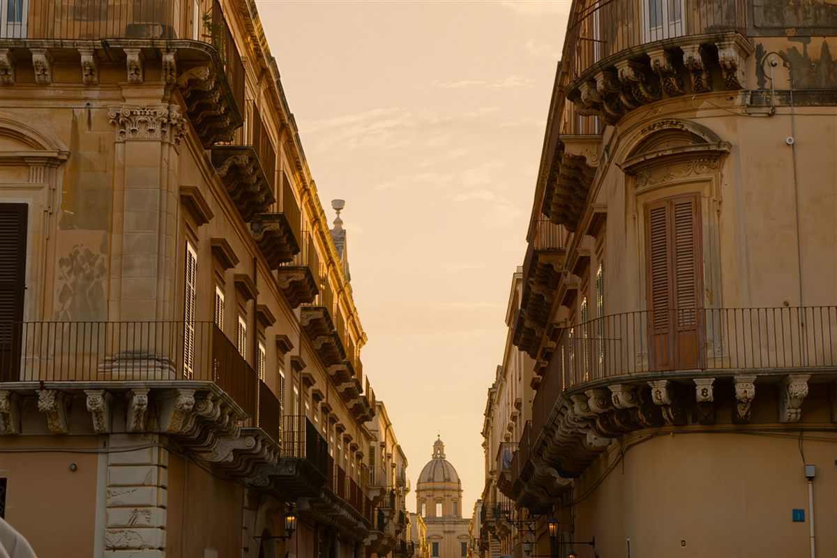 A Baroque street in Palermo