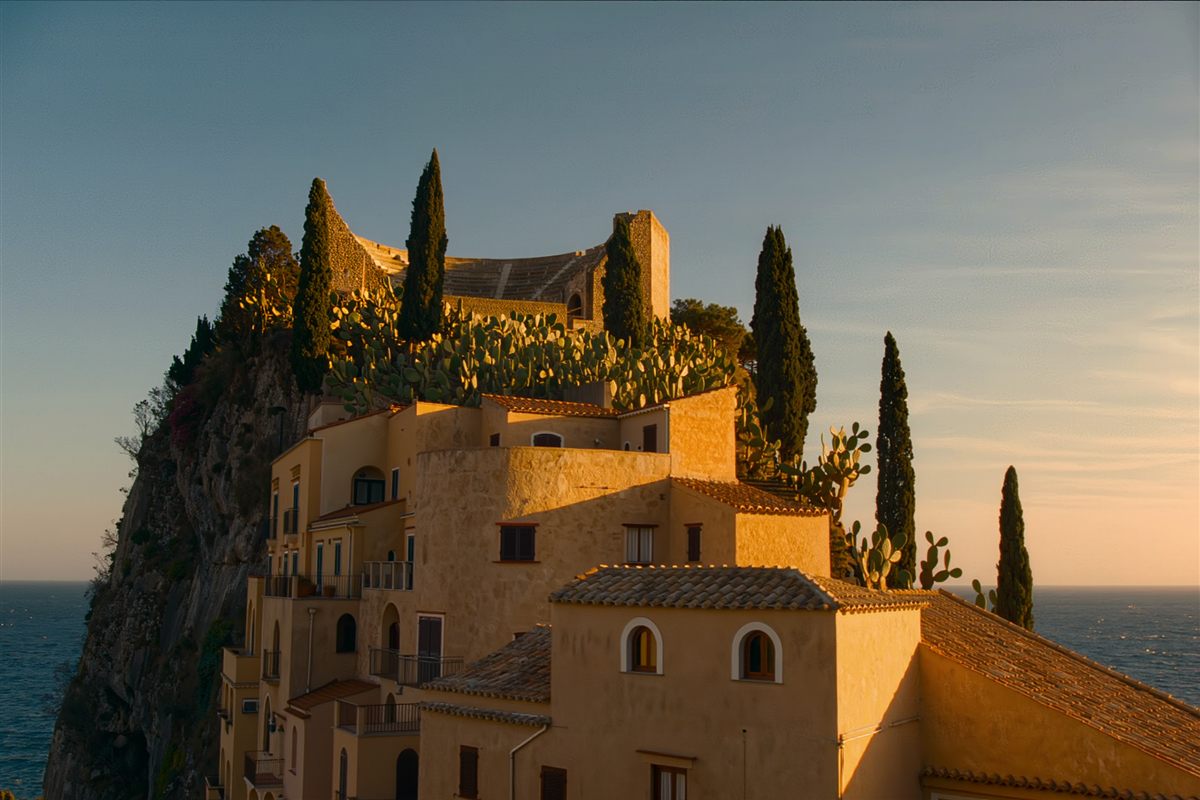 Taormina on its cliff