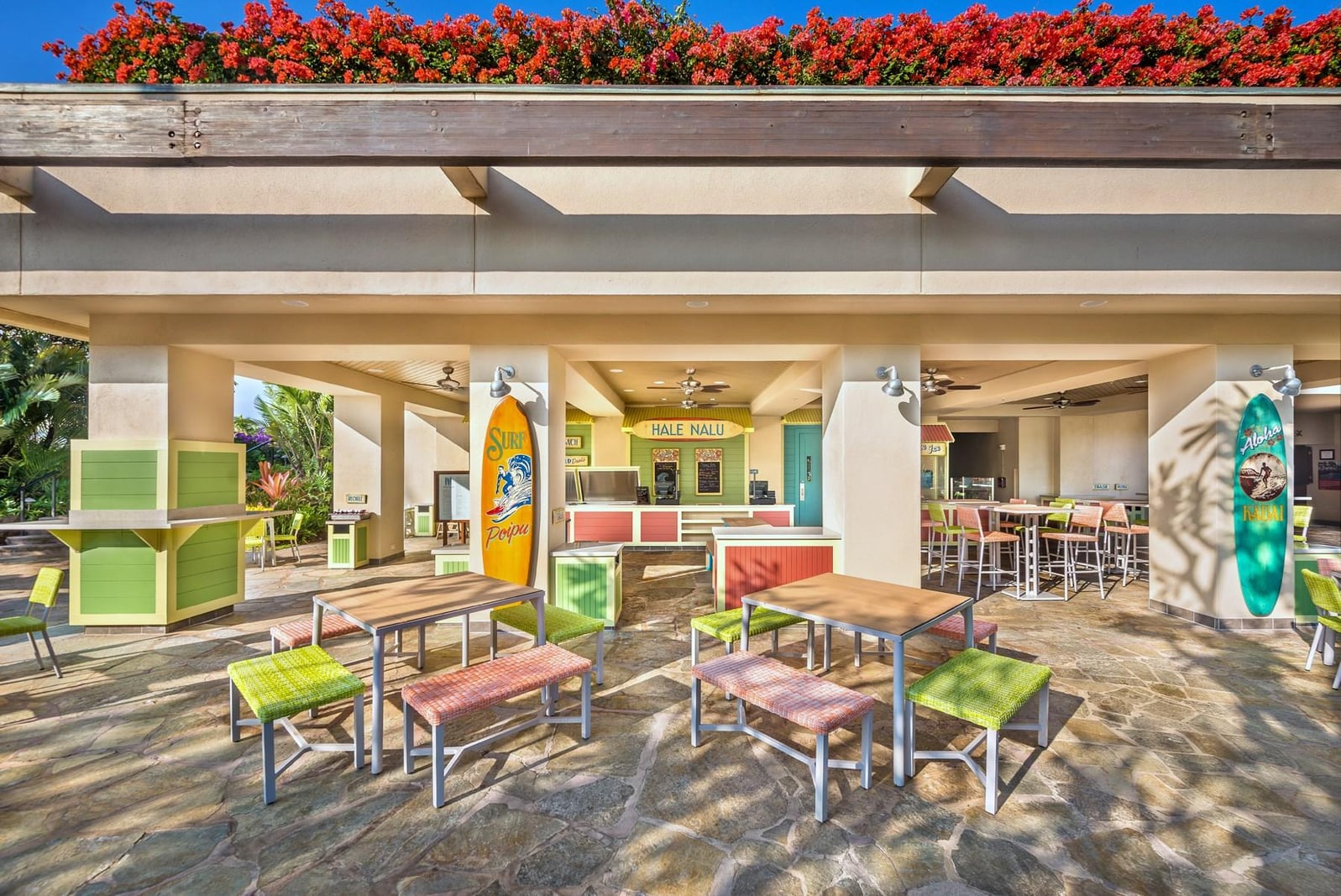 Poolside dining at Grand Hyatt Kauai