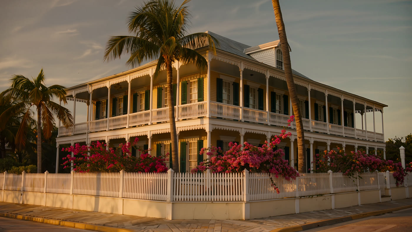 The Hemingway Home and the lanes of Old Town, Key West