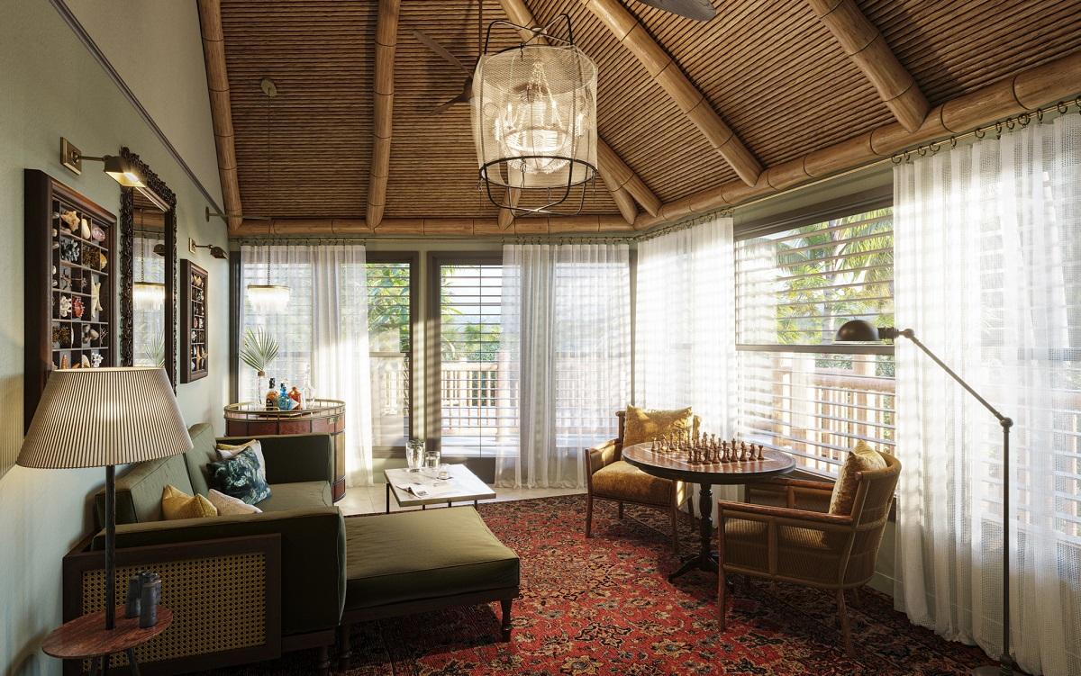 The island suite terrace at Little Palm Island Resort & Spa