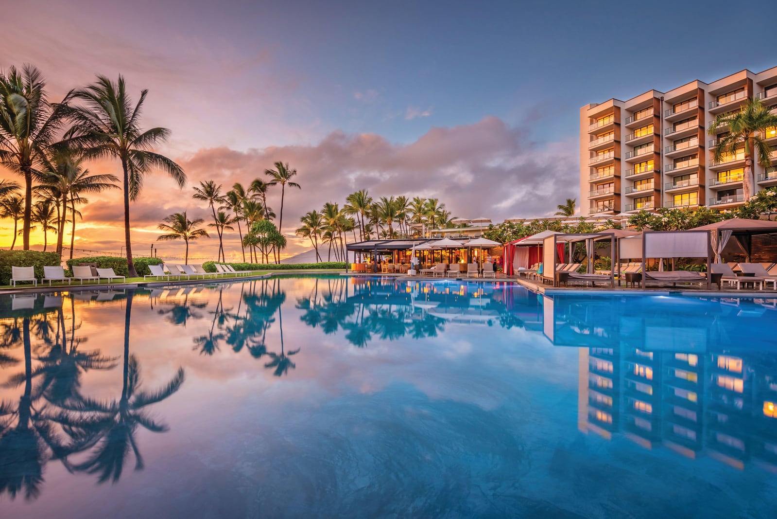 The Andaz Maui at Wailea, exterior over the beach