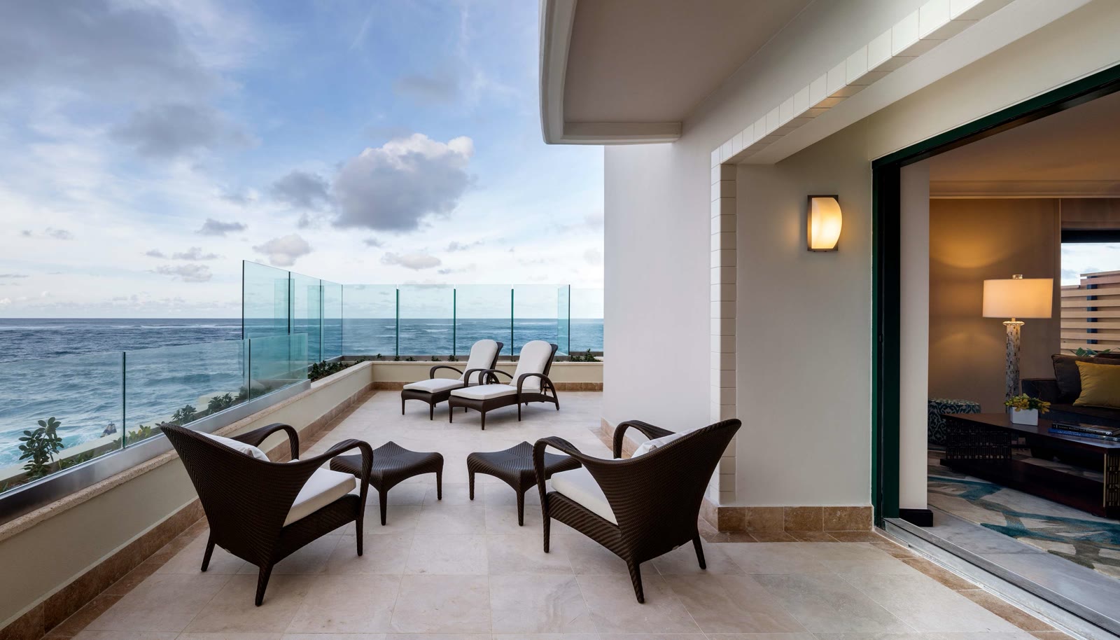Commodore Terrace Ocean-Front Suite, oceanfront terrace, Condado Vanderbilt
