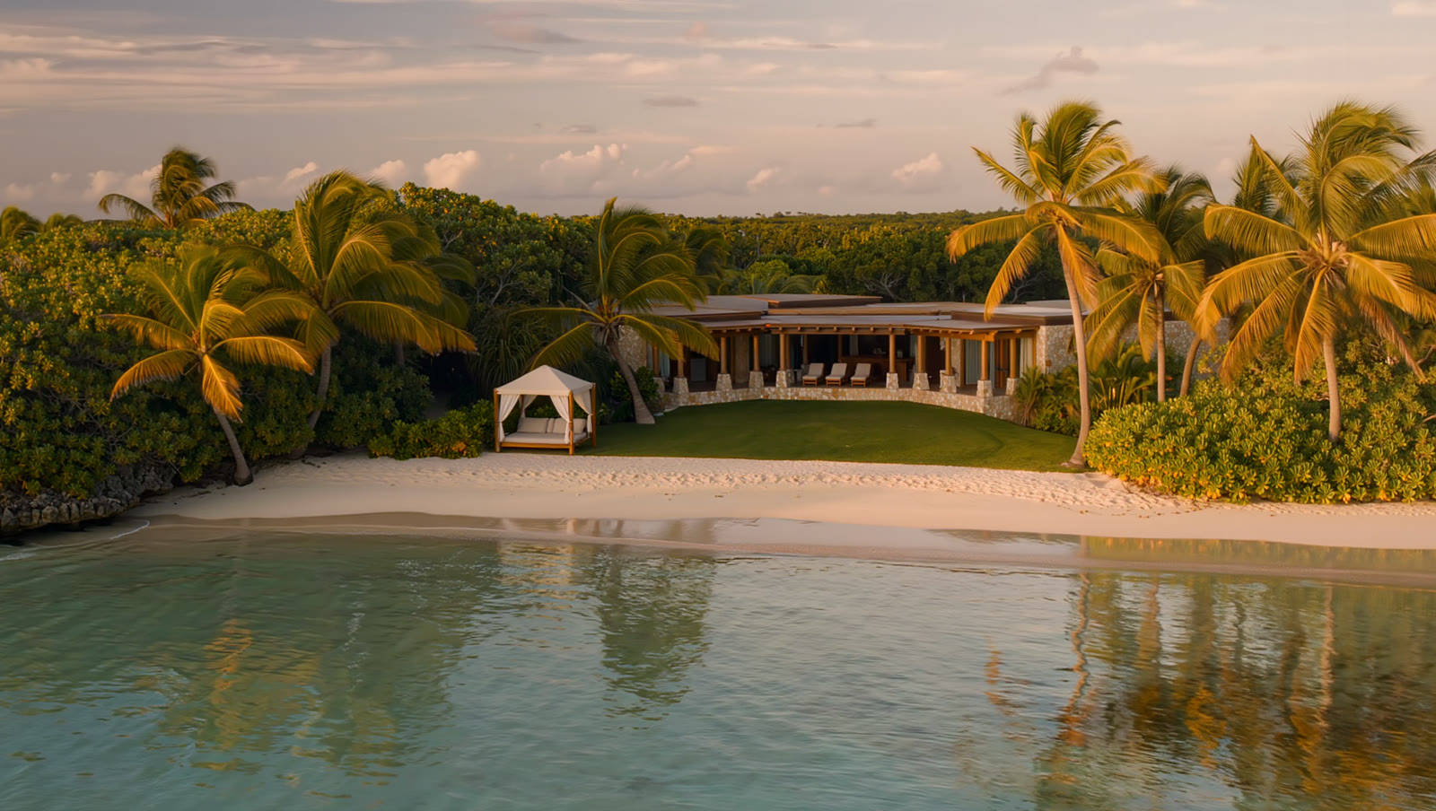 The Dorado Beach coastline at golden hour
