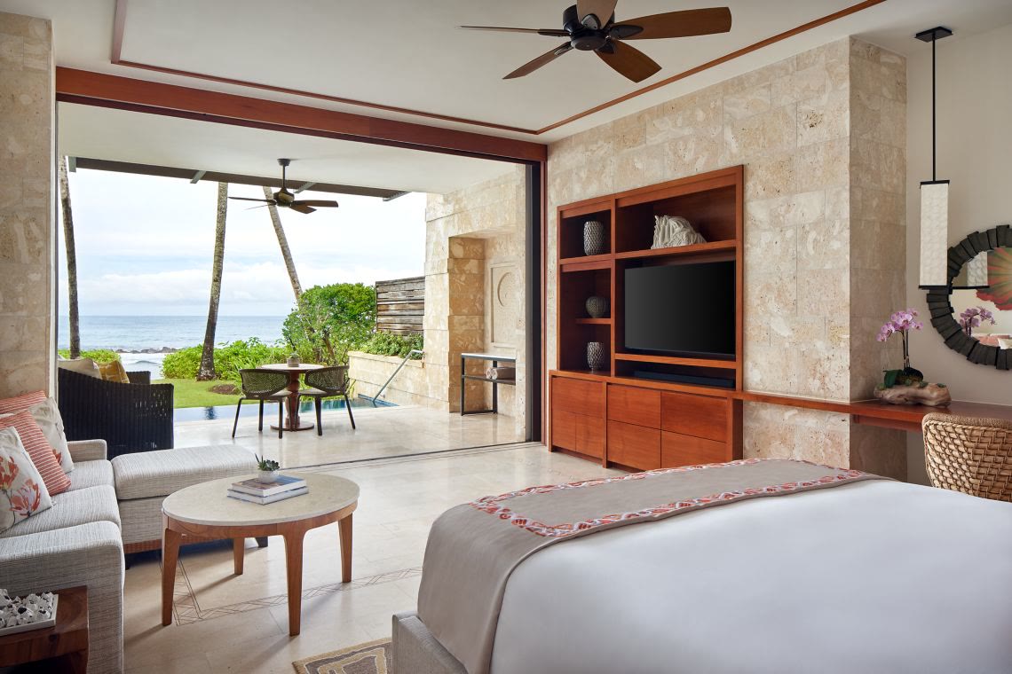 West Beach Plunge terrace and pool, Dorado Beach Reserve
