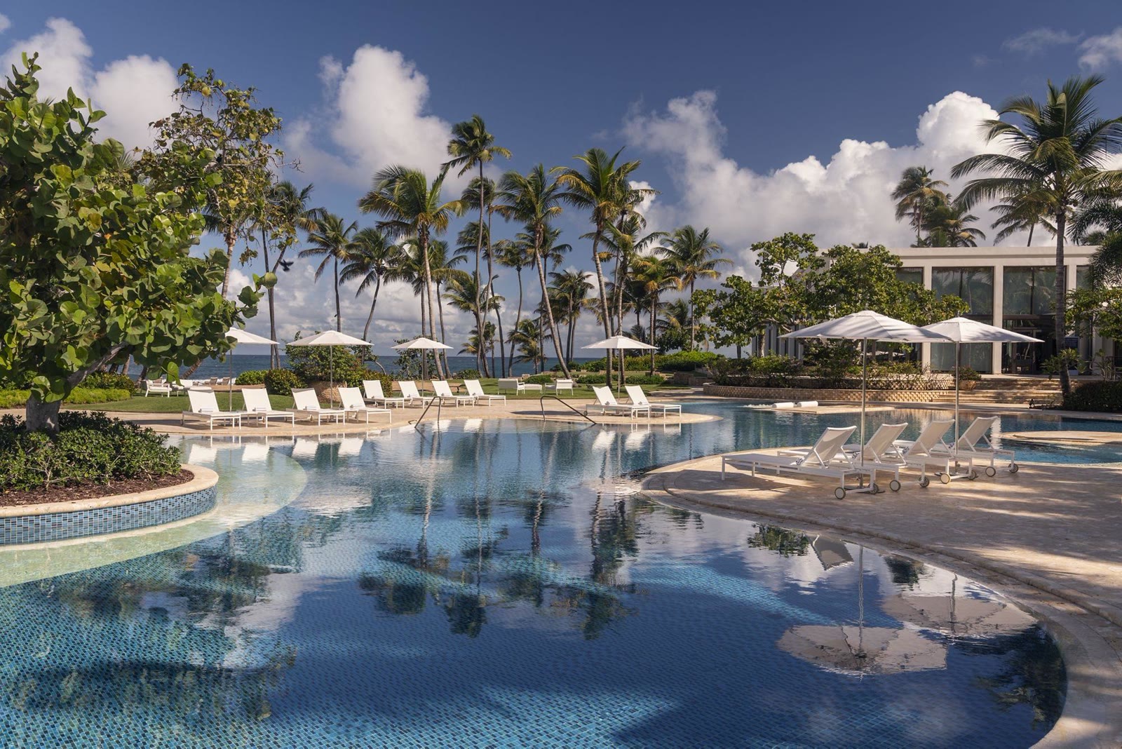 The pool and grounds at Dorado Beach, a Ritz-Carlton Reserve