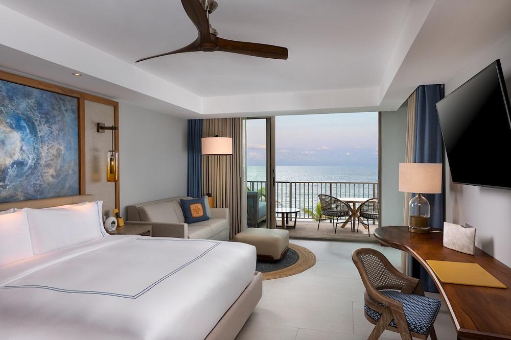 An Ocean View King room at Conrad Punta de Mita