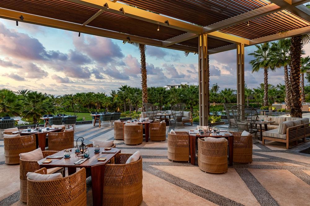 The Arbol restaurant terrace at Conrad Punta de Mita