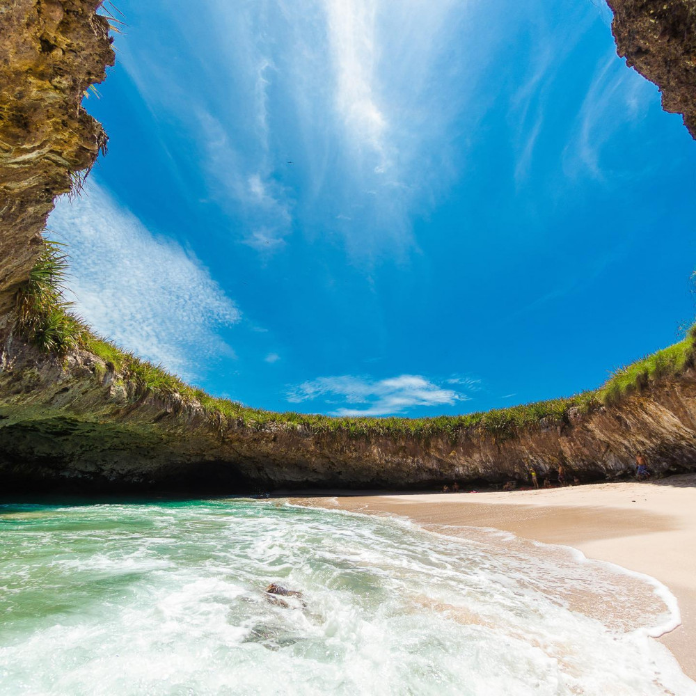 The Hidden Beach inside the Marietas Islands