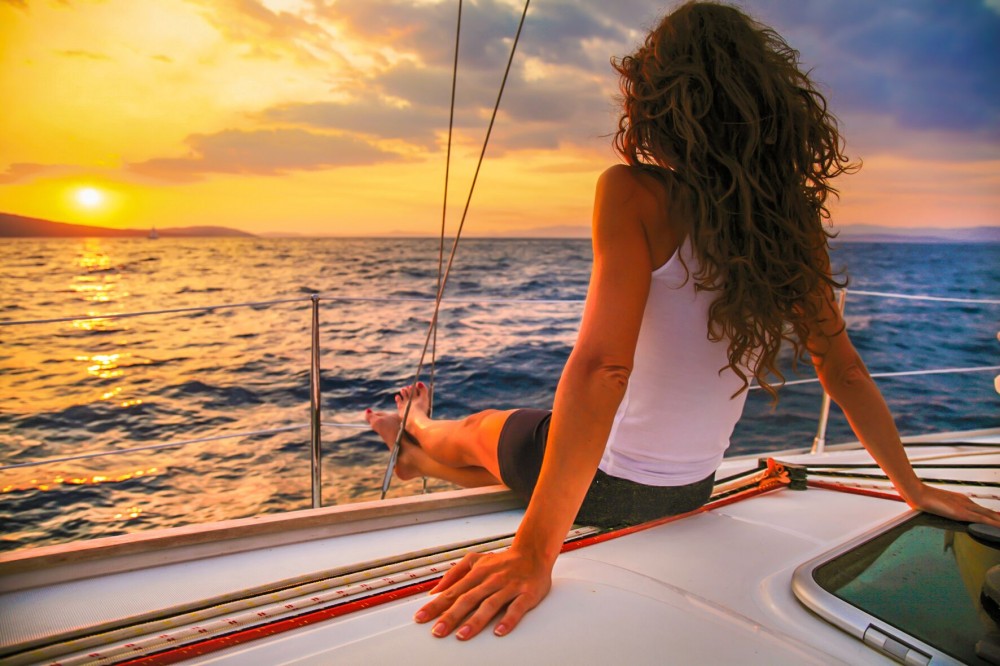 A luxury sail at sunset on Banderas Bay