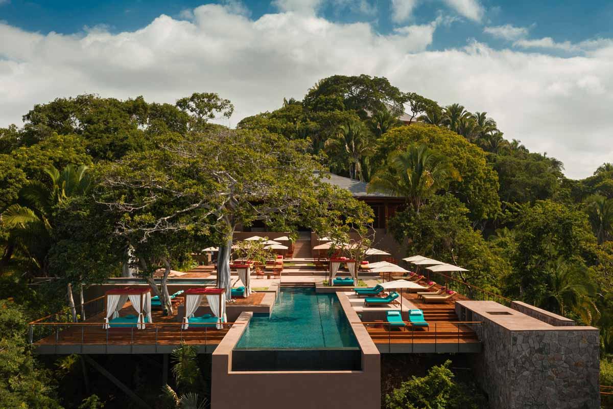 The Alma restaurant and pools at One&Only Mandarina