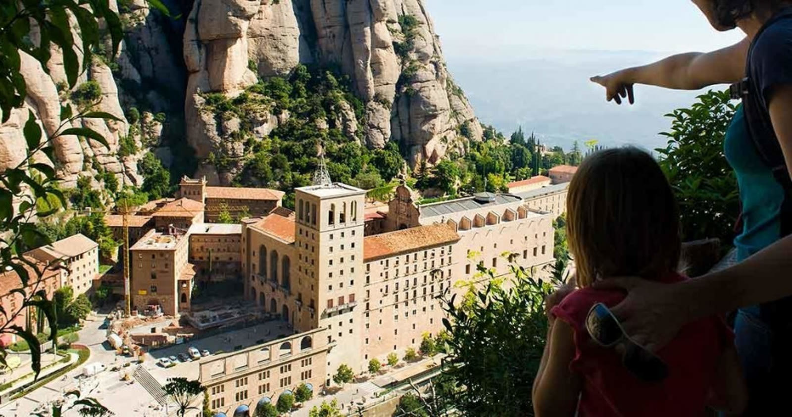 The Montserrat monastery in the mountains near Barcelona
