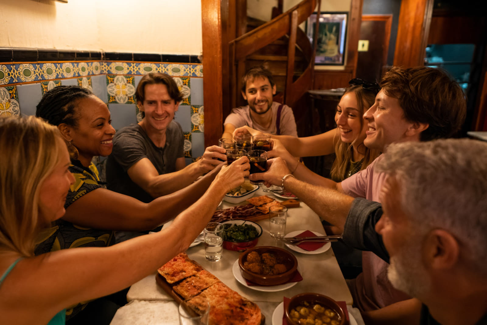 Tapas and wine in the Gothic Quarter of Barcelona