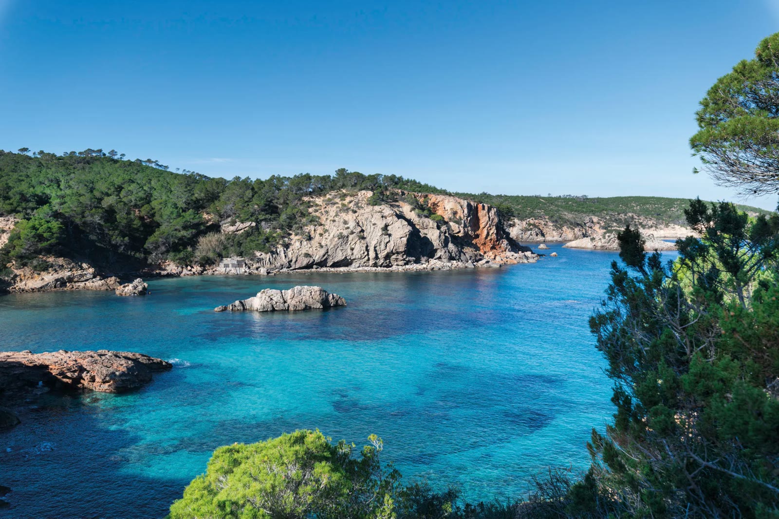 Xarraca Bay on the north coast of Ibiza at Six Senses