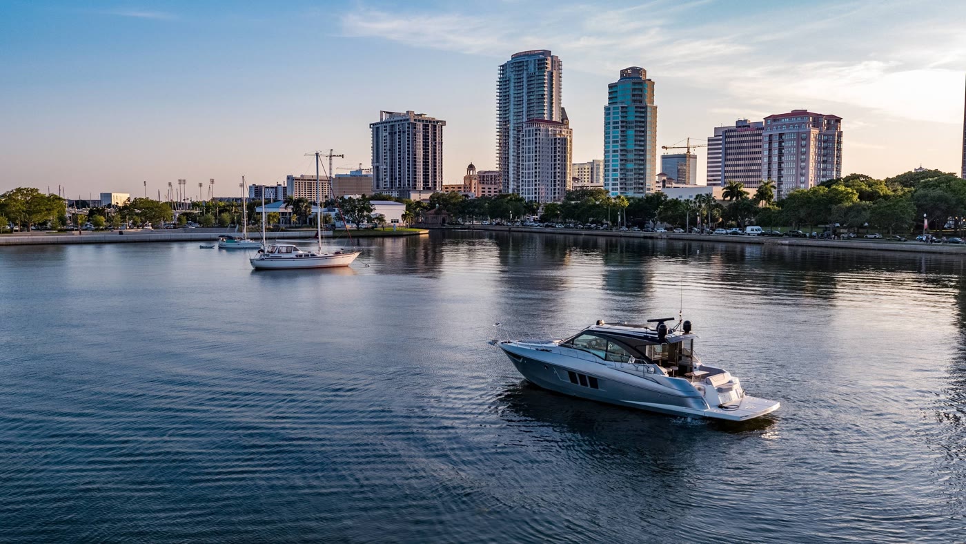 The downtown St. Petersburg waterfront and marina by The Vinoy