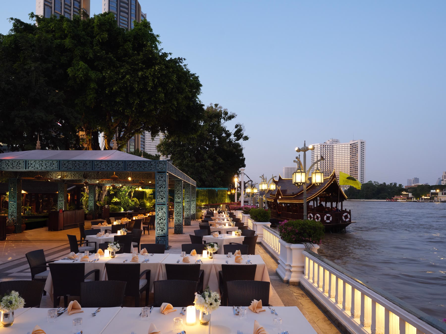 Riverside dining at Mandarin Oriental Bangkok