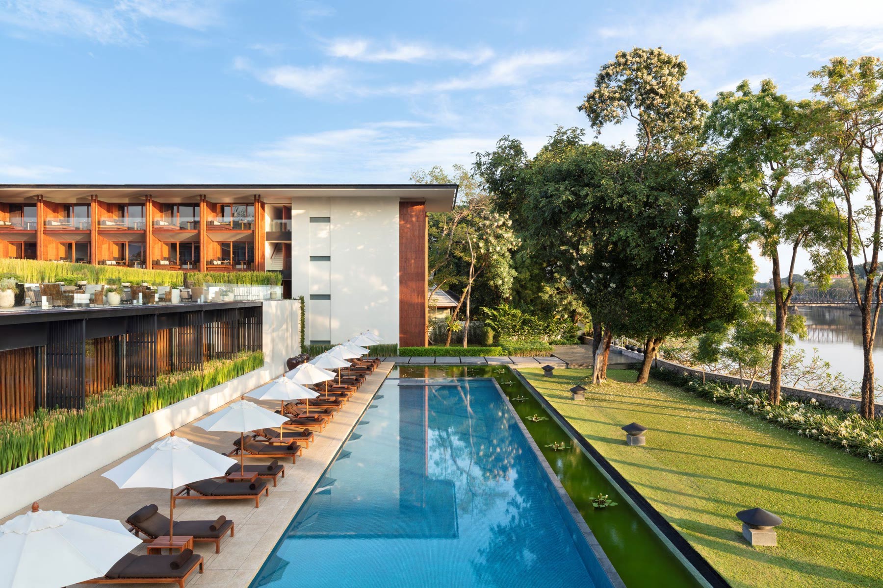 The pool at Anantara Chiang Mai